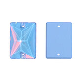 Light Sapphire AM Rectangle Shape High Quality Glass Sew-on Rhinestones